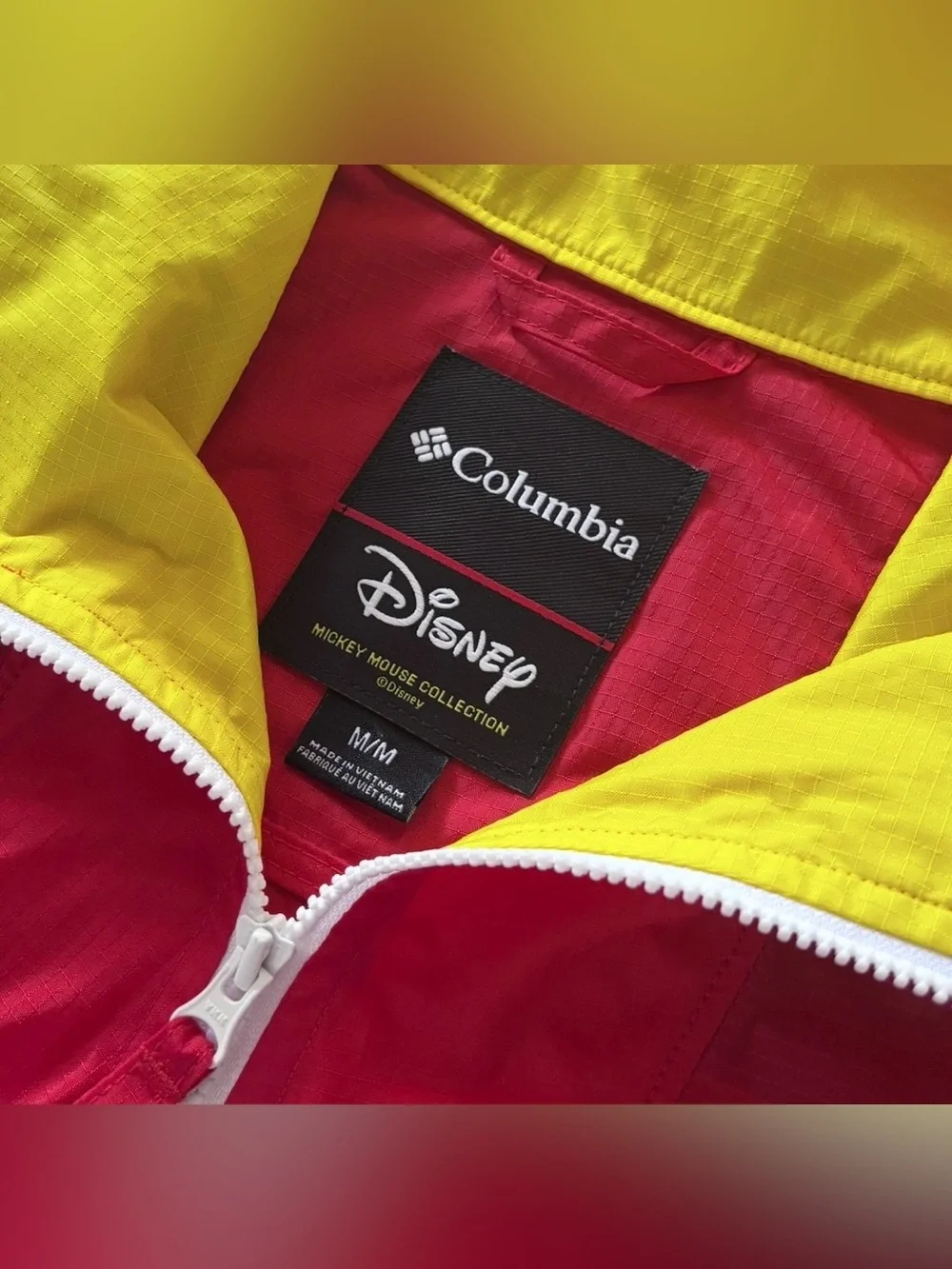 Columbia Disney Track Suit Mickey Mouse Santa Ana Packable Anorak Set M/L